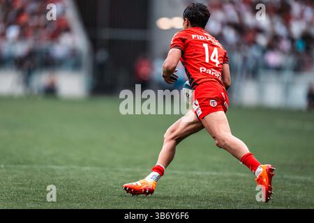 Ange Capuozzo Of Stade Toulousain During The Top 14 Match Between ange-capuozzo-of-stade-toulousain-during-the-top-14-match-between