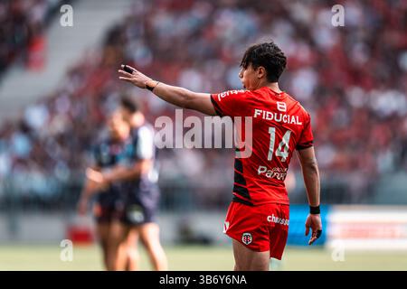 Ange CAPUOZZO Of Stade Toulousain During The Top 14 2025 2026 Semi ange-capuozzo-of-stade-toulousain-during-the-top-14-2025-2026-semi