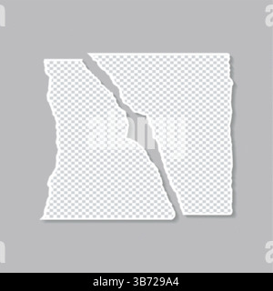 Set of various polaroid photo frames with adhesive tape on a transparent background. Minimalist vector mockup. Template for collage, Stock Vector