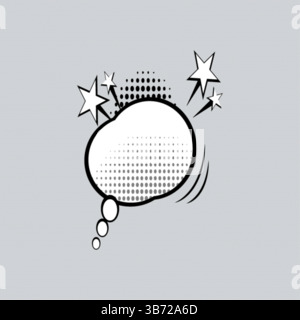 Monochrome set with vector speech bubbles stock illustration Stock Vector