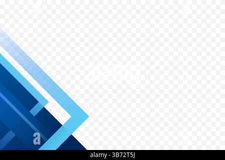 Blue gradient geometric corner border background vector illustration Stock Vector
