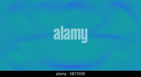 Abstract Blue and Green Fluid Line Waves Pattern with Flowing Lines on Vibrant Background. Dynamic gradient design with flowing ocean waves. Perfect Stock Vector