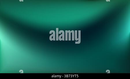 Green teal gradient background. Smooth abstract green gradient. Stock Vector