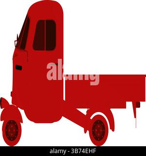 Red Truck Vector Illustration for Graphics and Design Projects Stock Vector