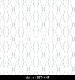 Tatewaku seamless traditional Japanese pattern. Navy blue flowing wave-like vertical motif with elegant textile design, repeating geometric background Stock Vector