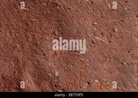 Red Rock Surface Texture Macro Shot Stock Photo