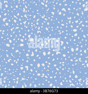 composition notebook Seamless Vector Pattern white abstract formless spots on pastel blue. Vector illustration Stock Vector