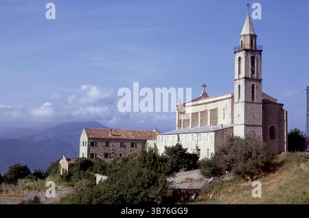 Église Sainte Marie de l'Assomption, baroque church in Sartène, Corsica, France, in 1972 Stock Photo