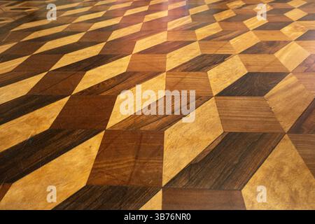 Beautiful wood parquet floor background design pattern Stock Photo