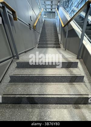 Staircase photographed from bottom to top, international Stock Photo