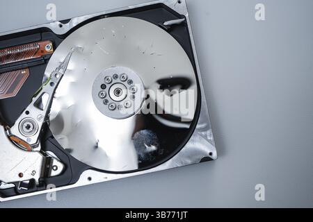 Image of broken hard disk drive. Shooting Location: Yokohama-city kanagawa prefecture Stock Photo
