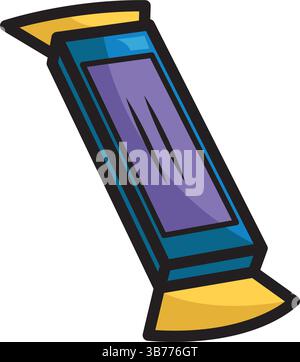 Chocolate bar in wrapper. Vector illustration Stock Vector