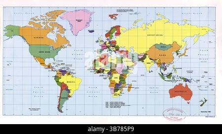 1987 political map hi-res stock photography and images - Alamy