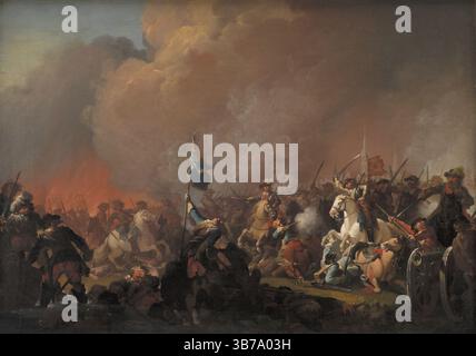 The Conquest of Amager, 1658. Museum: Statens Museum for Kunst, Copenhagen. Author: Christian August Lorentzen. Stock Photo