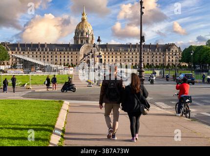 Hôtel des Invalides, Esplanade des Invalides, Paris, France Stock Photo