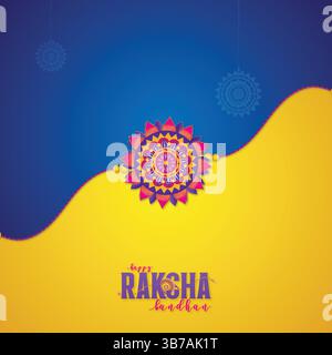 Raksha Bandhan Greeting Card Stock Vector
