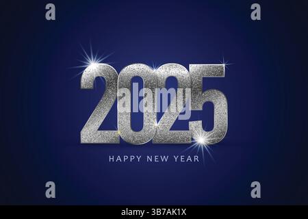 new year 2025 Text Stock Vector