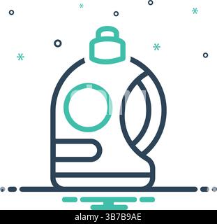 Icon for detergent, liquid Stock Vector