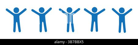 Silhouette People Icon Set for Human Resources, Social, or Demographic Design Projects Stock Vector