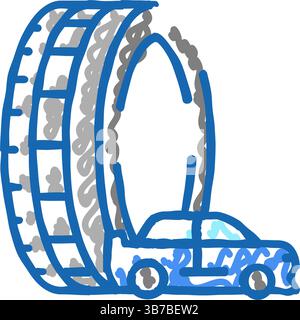 drag racing tires icon doodle illustration Stock Vector Image & Art - Alamy