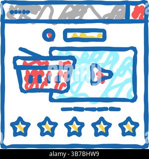 review research icon doodle illustration Stock Vector Image & Art - Alamy