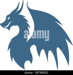 Dragon logo icon design template Stock Vector