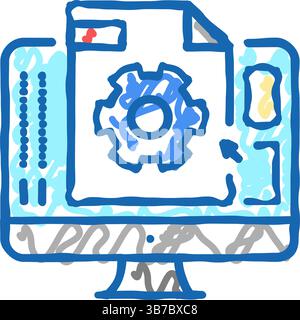 3d hologram icon doodle illustration Stock Vector Image & Art - Alamy