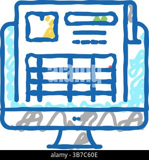 gas safety certificates icon doodle illustration Stock Vector Image ...
