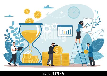 "Casual and Formal Diverse Team in Office Environment Illustration" Stock Vector