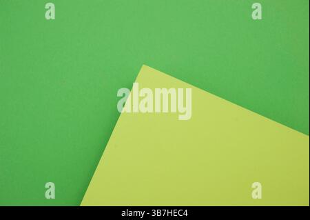 green and yellow paper background Stock Photo