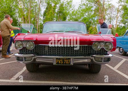 Cadillac Sedan De Ville PVS 707 front view low angle Stock Photo