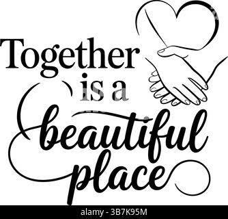 Wedding svg typography Stock Vector
