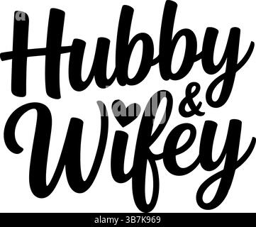 Wedding svg typography Stock Vector