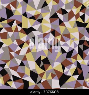 Triangles pattern geometric design. Tiny triangles size. Repeatable pattern. Vibrant vector tiles. Muted Earth Tones Palette. Stock Vector