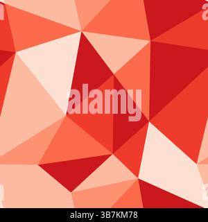 Geometric background. Big triangle size. Repeatable pattern. Coral reef color palette. Awesome vector tiles. Seamless vector illustration. Stock Vector