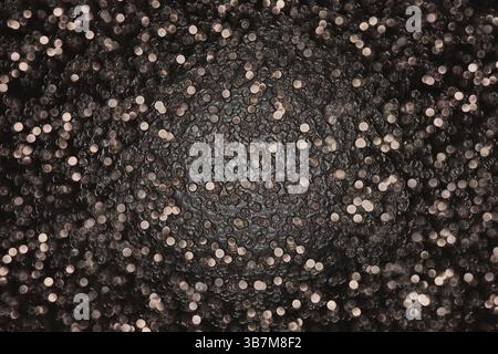 Abstract metallic sphere formed by glowing circles, creating a futuristic and technological background.Belarus Stock Photo