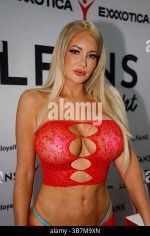 MIAMI, FL - JULY 21: Nicolette Shea attends the EXXXOTICA Expo 2024 at