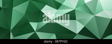 Abstract geometric dark green vector illustration featuring interconnected polygons and sharp angles, creating a dynamic and modern design. Stock Vector