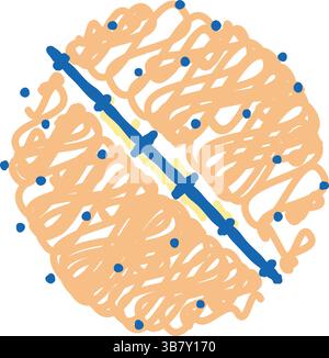 pregnancy stretch marks line icon vector illustration Stock Vector ...