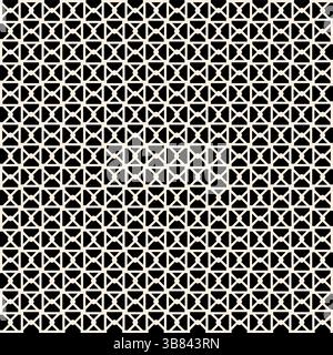 Interwined black vertical geometric lines seamless pattern on beige background. Repeating beige pattern. Stock Vector