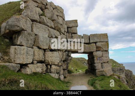 Stone structures on the Isle of Portland, Devon, UK Stock Photo - Alamy