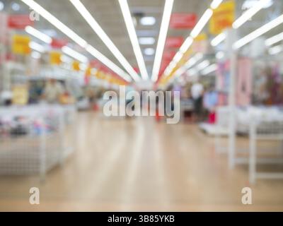 Abstract blurred supermarket, urban lifestyle concept. Shallow DOF Stock Photo