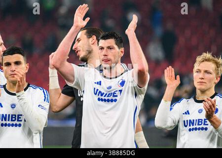 February 26, 2024, Copenhagen, null, Denmark: Copenhagen, Denmark. 26th, February 2024. Scott McKenna of FC Copenhagen seen after the 3F Superliga match between FC Copenhagen and FC Nordsjaelland at Parken in Copenhagen. (Credit Image: © Gonzales Photo/Gonzales Photo via ZUMA Press) Stock Photo