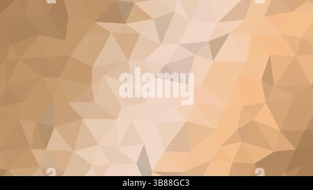 An abstract background with triangles. A beige abstract texture with pyramid tops. Mountain surface illustration in the shade of brown. Stock Vector