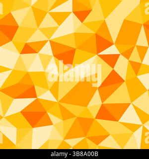 Vector seamless pattern. Compact triangles size. Repeatable pattern. Amber Sunrise color palette. Trending vector tiles. Seamless vector illustration. Stock Vector