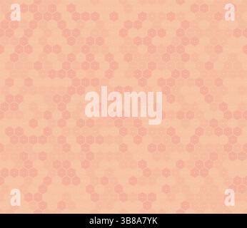 Background with hexagon pattern. Simple stacked hexagons. Orange color tones. Hexagon shapes. Seamless pattern. Tileable vector illustration. Stock Vector