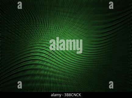 Cyberspace with warped stream of digital code on black background Stock Photo