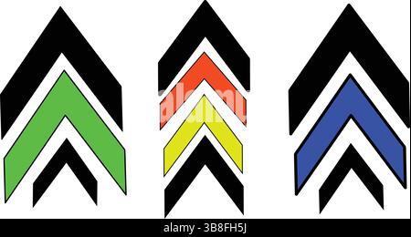 Abstract geometric design with vector arrows and lines forms a modern business banner illustration Stock Vector