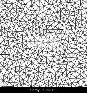 Abstract pattern of geometric shapes. Tiny triangle size. Medium line weight. Repeatable pattern. Seamless tileable vector illustration. Stock Vector