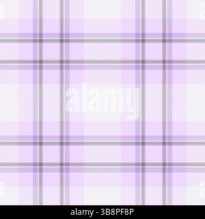 Subtle tartan pattern. Soft pastel purple plaid texture. Classic design, versatile use for backgrounds, textiles, or digital art. Elegant, calming, mo Stock Vector